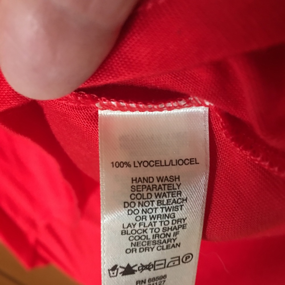 DKNY Red Hi/Low Dress Summer - Picture 5 of 11